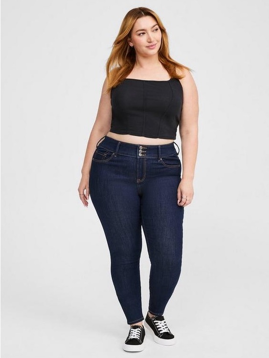 Torrid Denim - Torrid High Rise Skinny Jeggings Size 20 Short